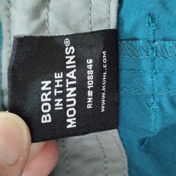 01563 Kuhl Lagoon teal Spire Shorts 12 NEW - Picture 12 of 16